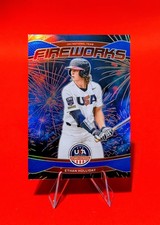🔥Ethan Holliday /99 Fireworks Blue Prizm -2026 Stars & Stripes USA Baseball 18U