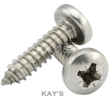 POZI PAN SELF TAPPING SCREWS A4 MARINE GRADE STAINLESS STEEL #6 #8 #10 #12 #14