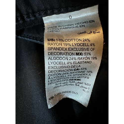 Chico's Jeans Damen Gr. 0 US 4 Jeggings Mid Rise Stretch Schwarz Taschen - Bild 6 von 7