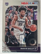 2019-20 Panini Hoops Premium Stock #166 Marvin Bagley III Sacramento Kings