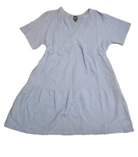 New Gap Woman’s Large Blue V Neck Party Dress 100% Cotton, $69.95 MSRP