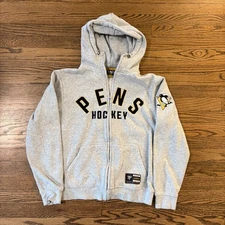 Pittsburgh Penguins Hockey NHL Full Zip Hoodie Sweatshirt Men's Size Medium