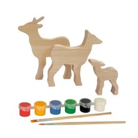 Rehfamilie Holz Kreativ Bemalen Gestalten Kinder Diy