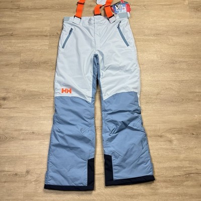 Helly Hansen No Limits 2.0 Pants Ski Snow Recco Blue Fog Juniors Size 16 NWT