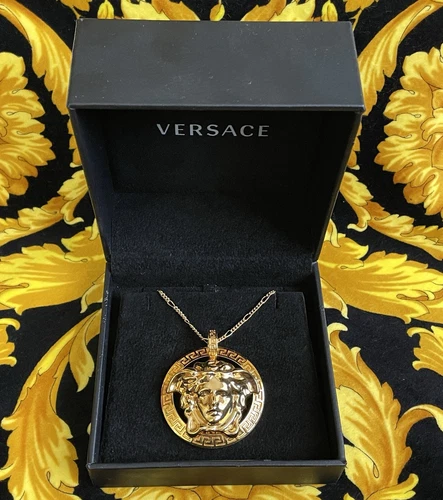 COLLANA MEDAGLIONE OPULENTA VERSACE MEGA MEDUSA