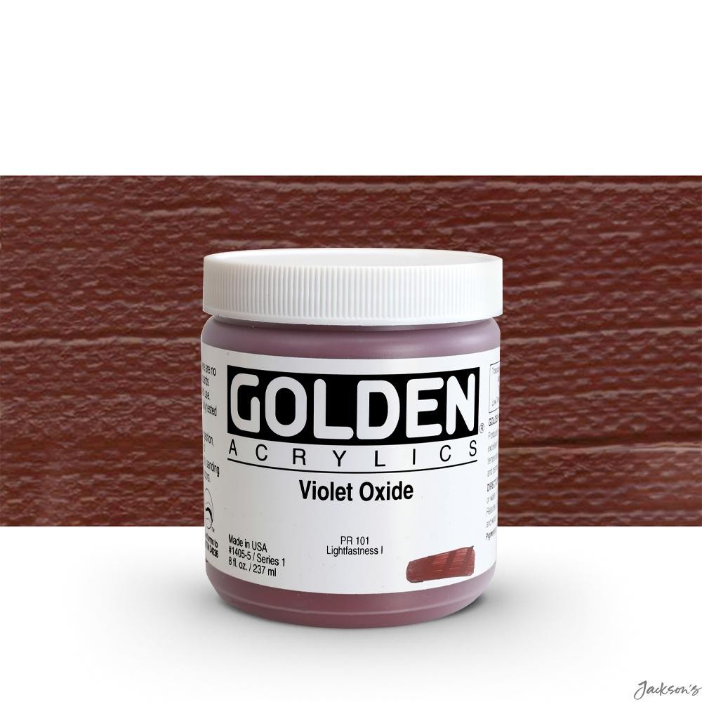 Golden Heavy Body Acrylic Paint 237ml Violet Oxide Artist Colour