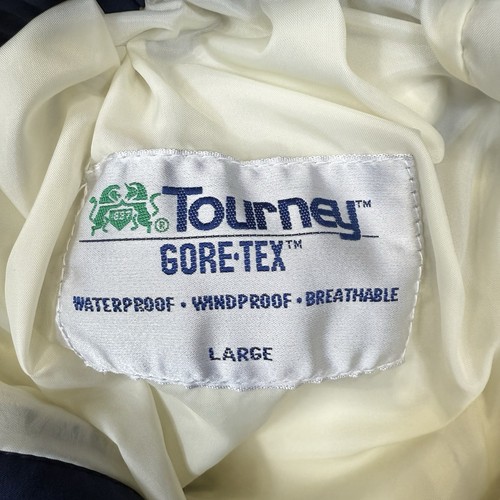 Tourney Gore-Tex Pants Mens Large Blue Rain Waterproof Windproof Ankle Zip Golf - Picture 5 of 11