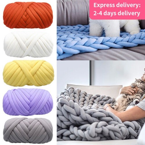 Unspun Wool Yarn 18mm 3 Product Colors. COMFORTABLE Diy Hand Knitted Extra Thick - Bild 9 von 24