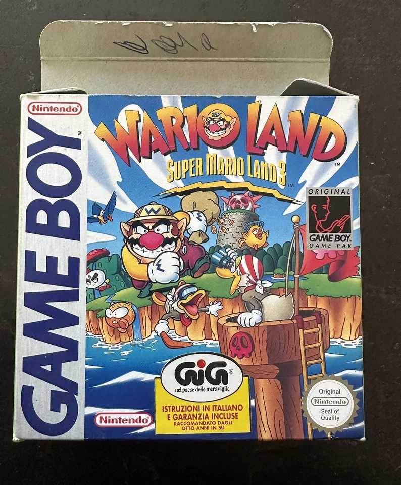 Nintendo Game Boy Wario Land Super Mario Land 3 NO GIOCO Solo Box E Libretti Gig - Bild 4 von 4