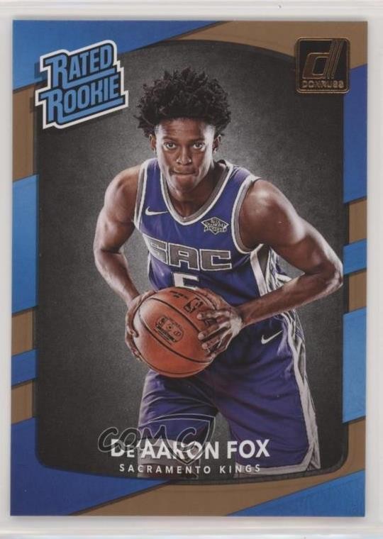 2017-18 Panini Donruss Rated Rookies De'Aaron Fox #196 7i2