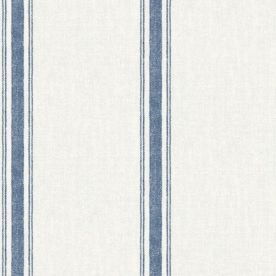 2 Rolls Chesapeake Linette Navy Fabric Stripe Wallpaper 20.5''x33' per roll