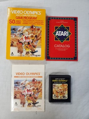 Video Olympics Atari 2600 Complete In Box CIB Tested (D003)