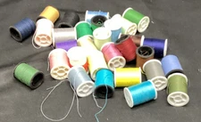 Vtg Small Spools Of Thread Variety (some new some started) Qty 30
