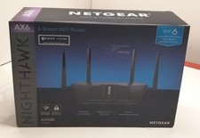 NETGEAR NIGHTHAWK AX5400 WIFI 6 ROUTER RAX50-100NAS - BLACK