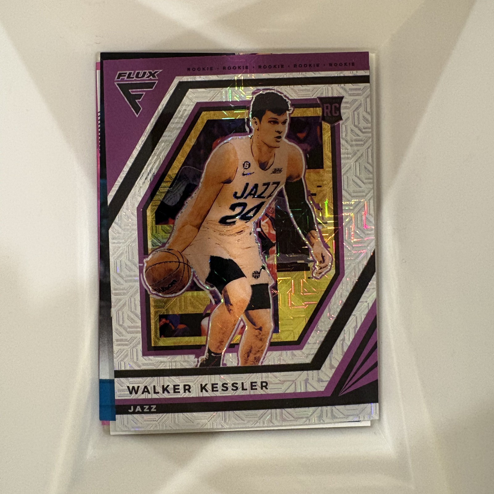 Walker Kessler RC Rookie 2022-23 Panini Flux Silver Mojo #250 Utah Jazz