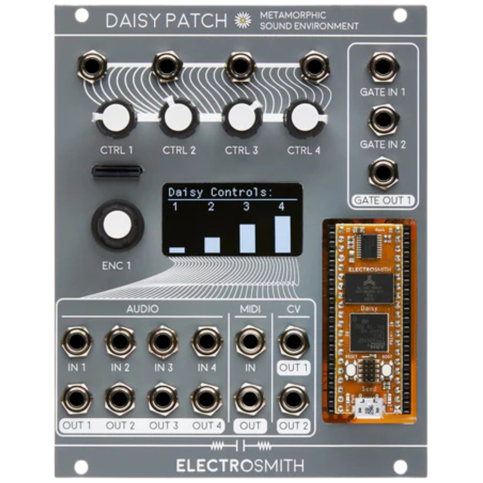 Модуль синтезатора Eurorack на платформе DSP Electrosmith Daisy Patch