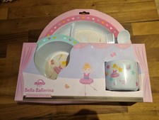 Mimo Kids Bella Ballerina DinnerSet 5 Piece, Melamine,11 x 32 x 29cm, DentedBox
