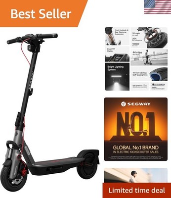 Ninebot F3 Electric Scooter: Smart TFT Display, 44-Mile Range, Effortless Ride