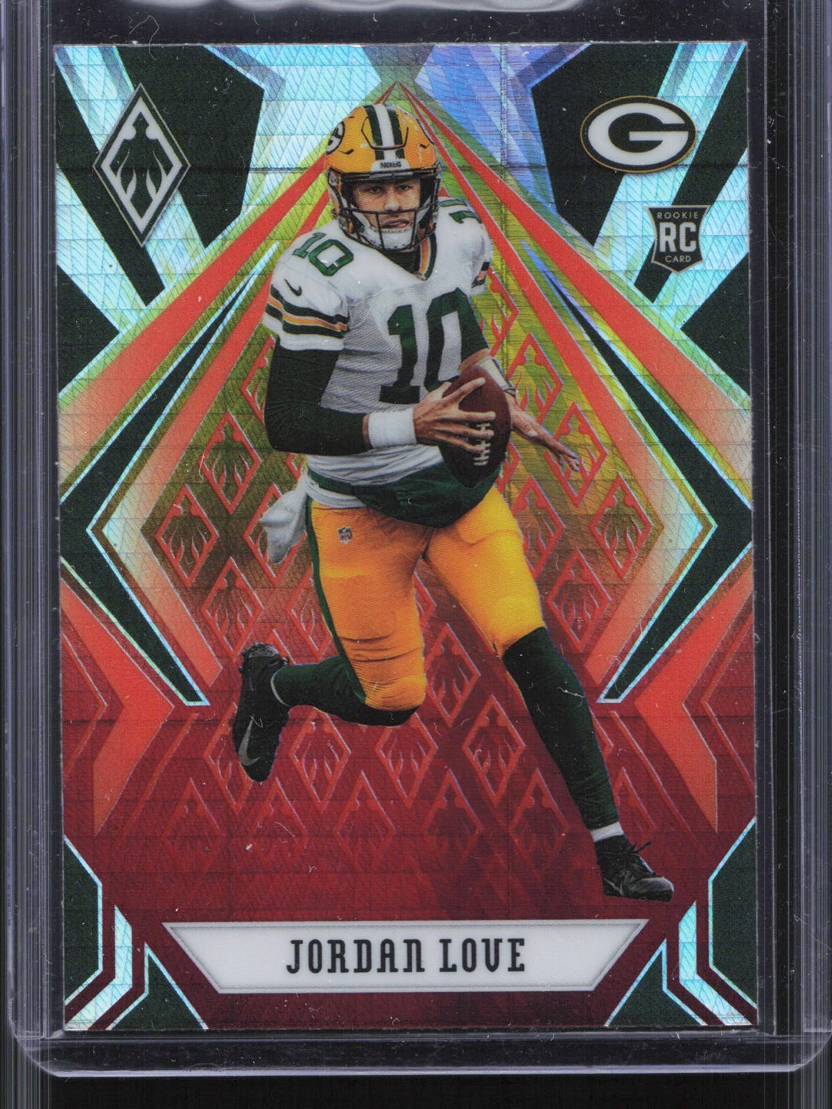 2020 Panini Phoenix Jordan Love #104 Rookie Fire Burst Prizm Packers (F)