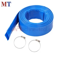 2"/3" x 25/50/100 FT Blue Pool Backwash Hose Pool Drain Hose For Water Transfer