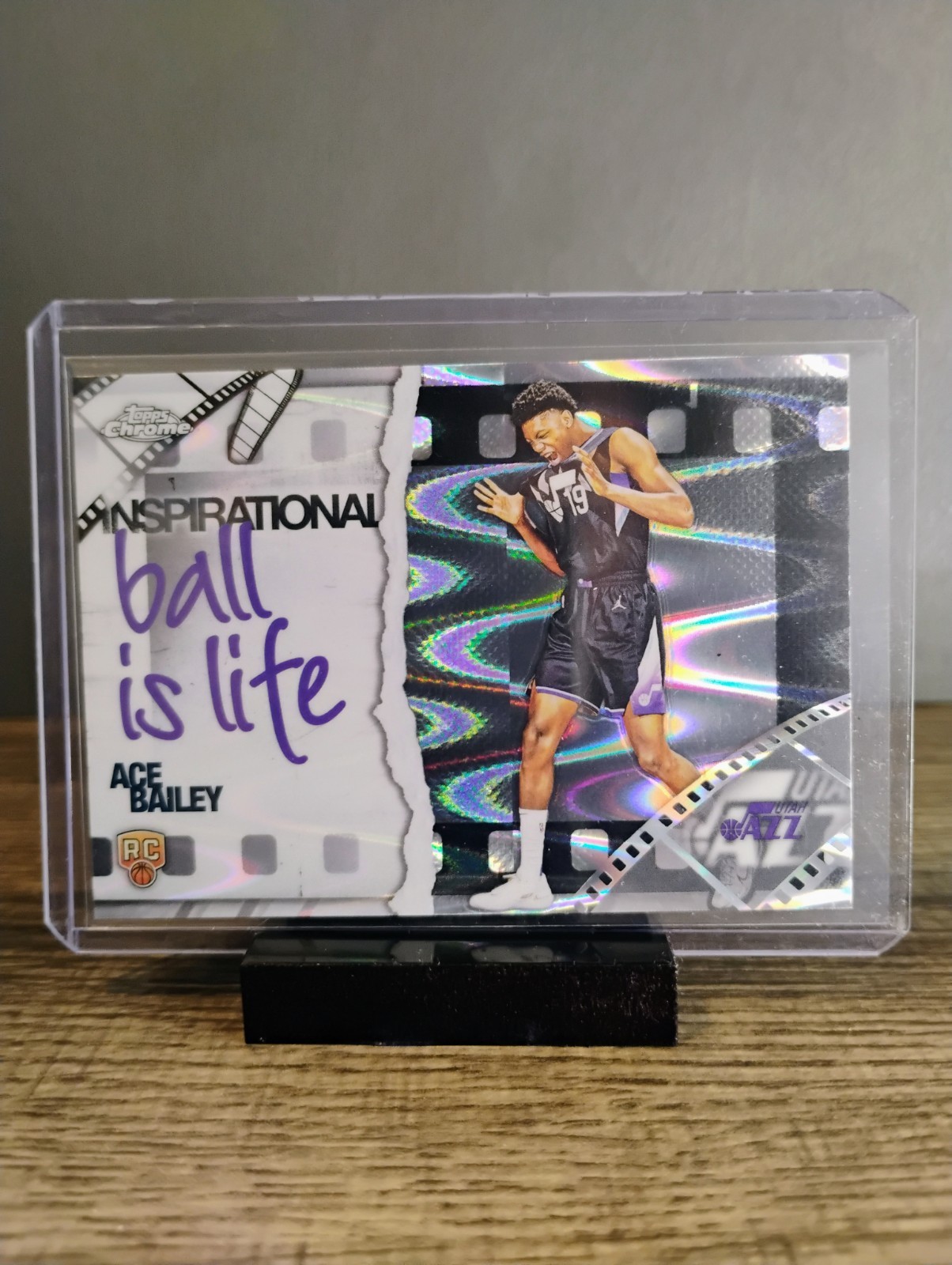 2025-26 Topps Chrome Inspirational Ace Bailey Raywave Refractor