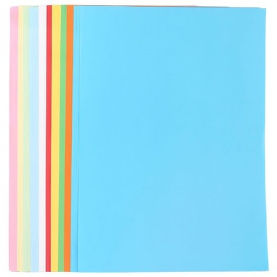 100 Sheets Colored Copy Printing Paper 10 Assorted Colors, 8.3 X 11.7 in Cons...