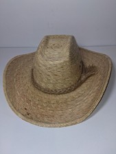 cowboy hat made 100% Mexican Palm Fiber Ecxellen Sun Protection.