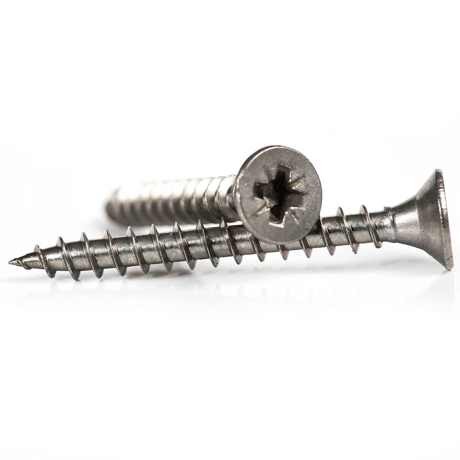 3.5mm x 40mm General Purpose A2 Stainless Steel Countersunk Wood Screws Pozi Dr