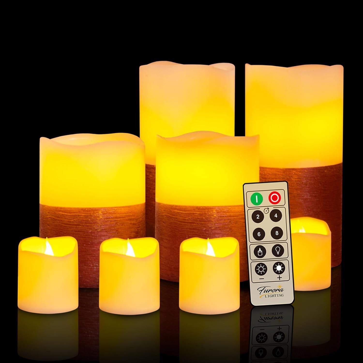 With Remote And Timer &ndash; Set Of 8 For Home D&eacute;cor