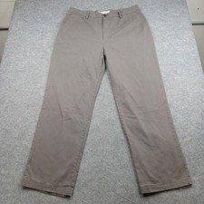 Amazon Pants Mens 35x30 Essentials Brown Khaki Chino Flat Front Casual