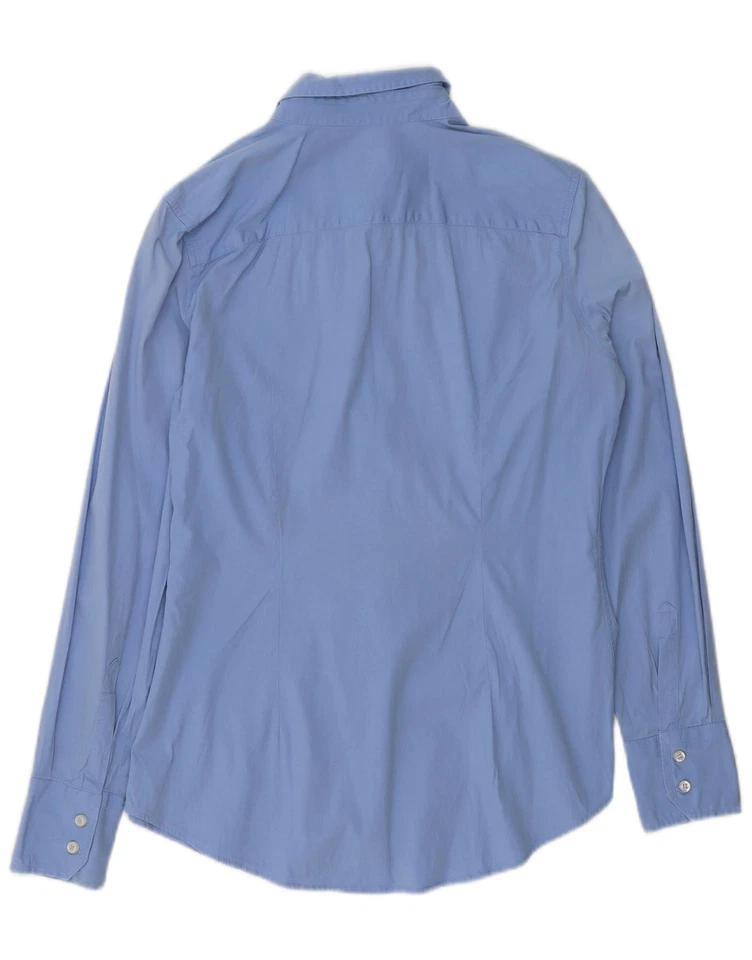 FRED PERRY Womens Shirt UK 16 Large Blue Cotton NZ06 - Image 2 of 3