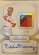 2024 Panini Flawless - Eddie Murray Prime Patch Autographs /20 (GW MEM, AU) HOF