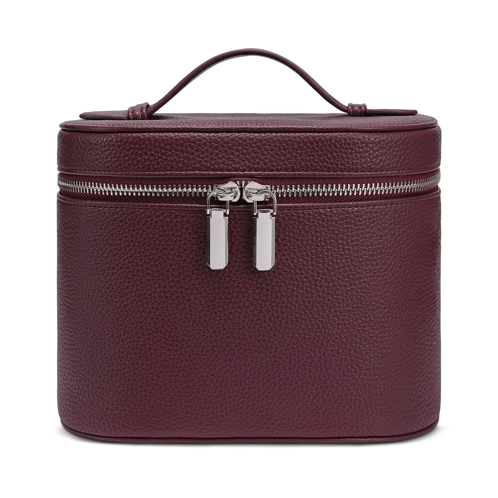Makeup Bag, Travel Make up Case with Compartments and Handle, Portable Cosmet...