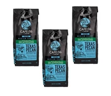 HEB Cafe Ole Ground Coffee, Texas Pecan (Decaf) 12Oz.  3 Pack