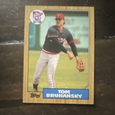 1987 Topps Tom Brunansky #776 Minnesota Twins Major League Baseball