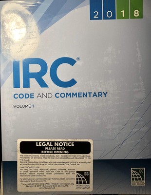 2018 IRC  Code and Commentary, Volume 1