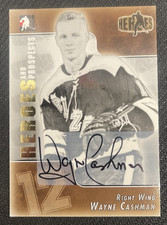 2004-05 IN THE GAME HEROES AND PROSPECTS WAYNE CASHMAN #A-WC AUTO