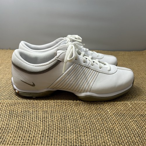 NEW Nike Golf Shoes Womens 6.5 White Leather Delight 2 Sneakers TAC 335938-121 - Picture 5 of 10