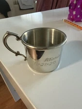 Things Remembered Sheffield England Pewter Baby Cup Plain