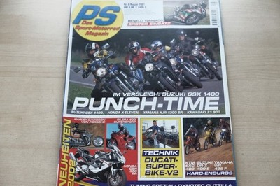 1) PS Sport Motorrad 08/2001 - Honda X-Eleven mit 140P - Suzuki GSX 1400 mit 106