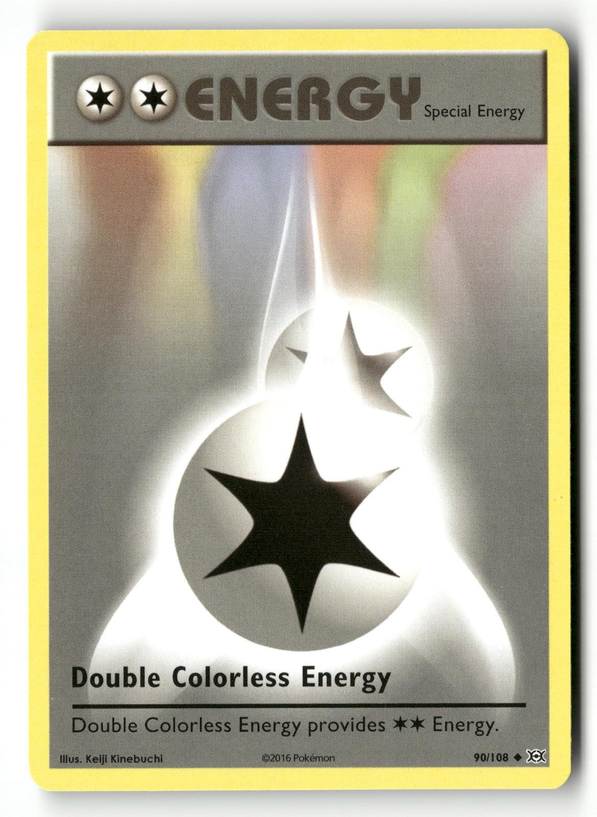DOUBLE COLORLESS ENERGY 90/108 UC EVOLUTIONS POKEMON NM/M