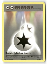 double colorless energy pokemon card Vintage Uncommon From the Base Set set Double Colorless Energy - 136/149