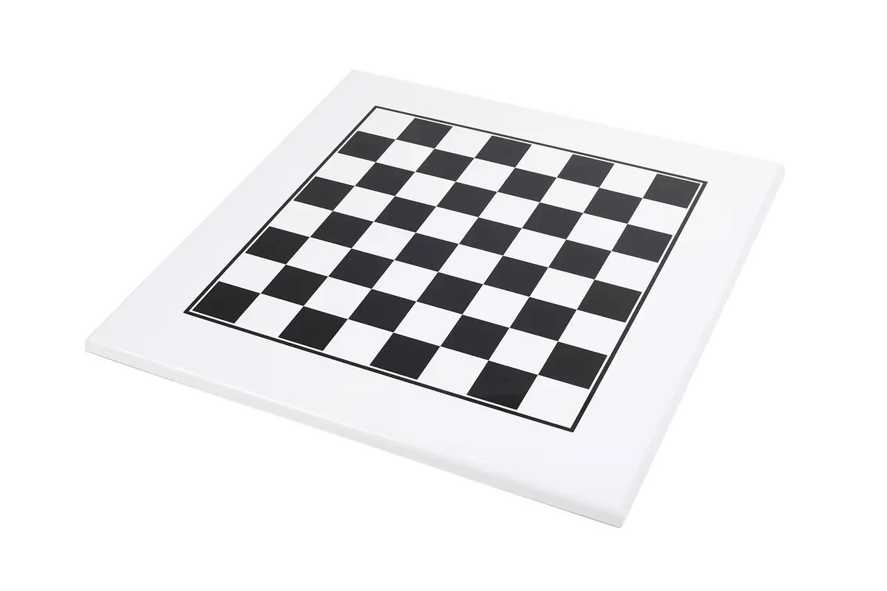 Italfama Arabesque Metal Wood Chess Pieces + White Black Chess Board