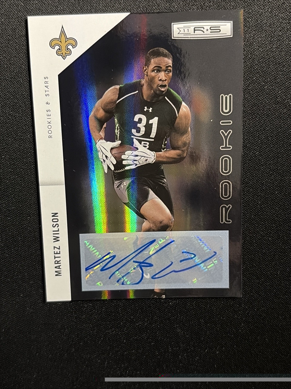 Martez Wilson Panini Rookies & Stars #212 Autograph