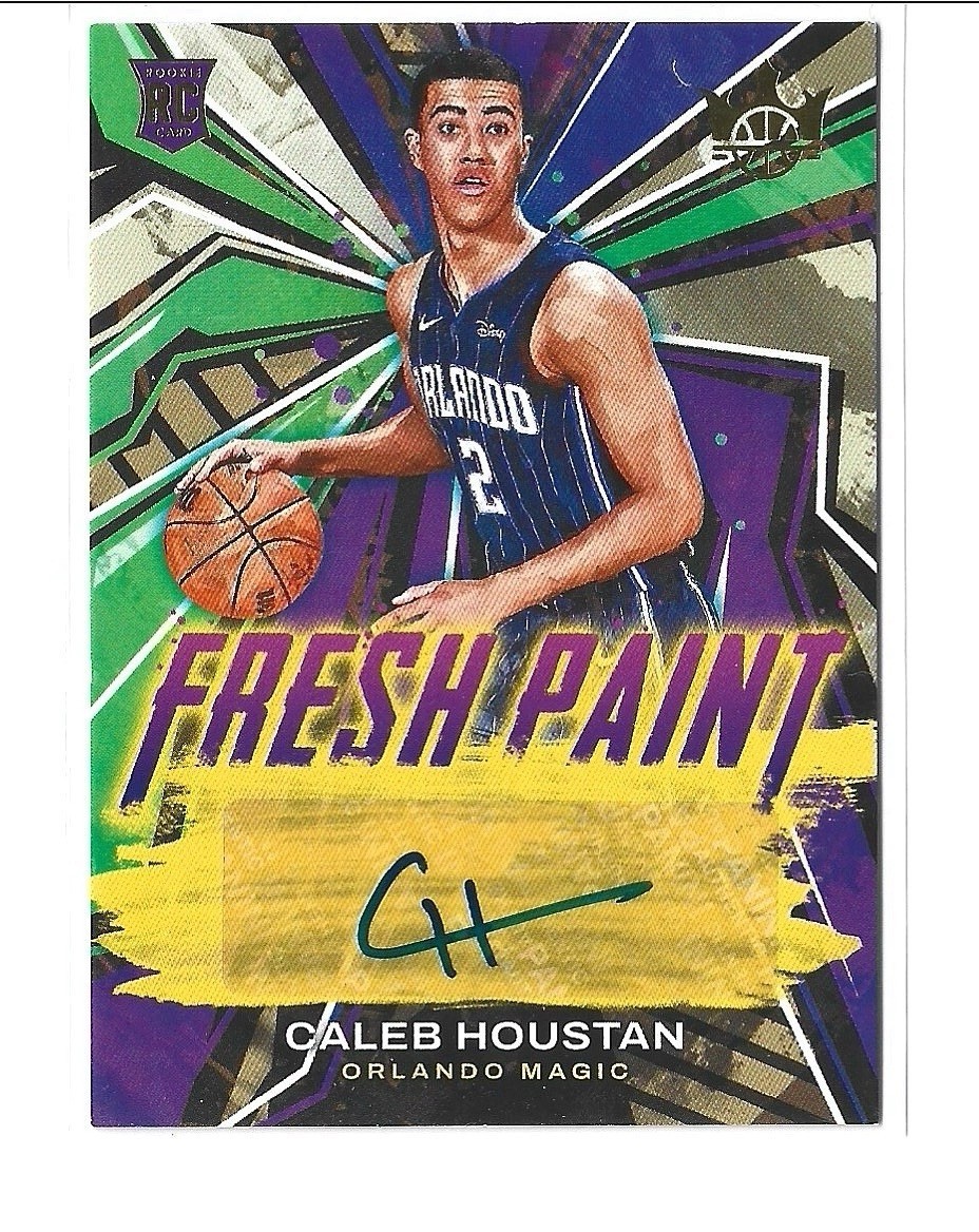 2022-23 Panini Court Kings Fresh Paint Auto /199 CALEB HOUSTAN Rookie #FP-CHO