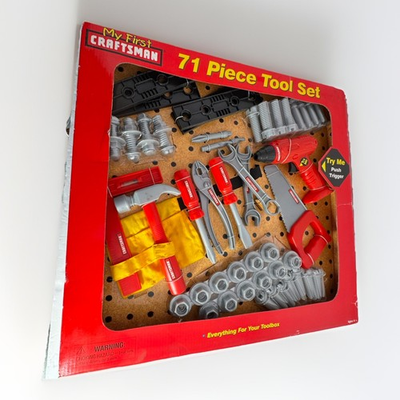 #ad my first craftsman 71 piece tool set Vintage $139.99