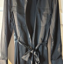 Scoop Black Utility Jumpsuit with Chest Pockets