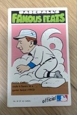 1973 Fleer Real Cloth Baseball Patches - Laughlin Baseball's Famous Feats Eddie