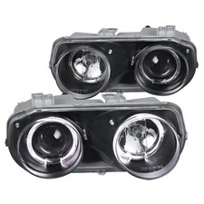 Black Fits 1994-1997 Acura Integra Led Halo Projector Headlights Lamp Leftright Black Fits 1994-1997 Acura Integra Led Halo Projector Headlights Lamp Leftright