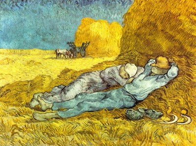 063 Vincent van Gogh - Noon rest (after Millet) 1890 - Giclée Fine Art